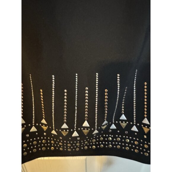 WHBM Dress M Medium 6 8 10 Studded Gold Silver Black Sleeveless Washable - Picture 13 of 15